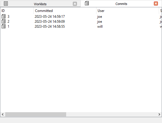 Commits