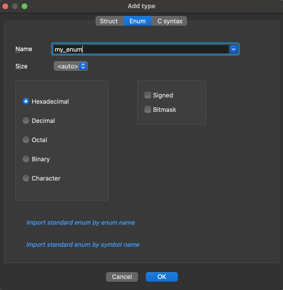 Add enum